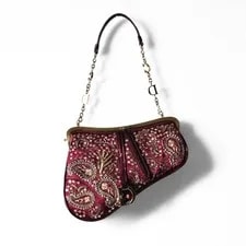 Dior Saddle Limited Edition Mini Frame Beaded Sequin 2002 Runway 2