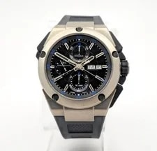 IWC Ingenieur Double Chronograph IW3765-01 IW376501 Nice! Video! 2