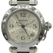 Cartier — Cartier Pasha C Meridian GMT W31029M7 Silver #483 — Watch — resale