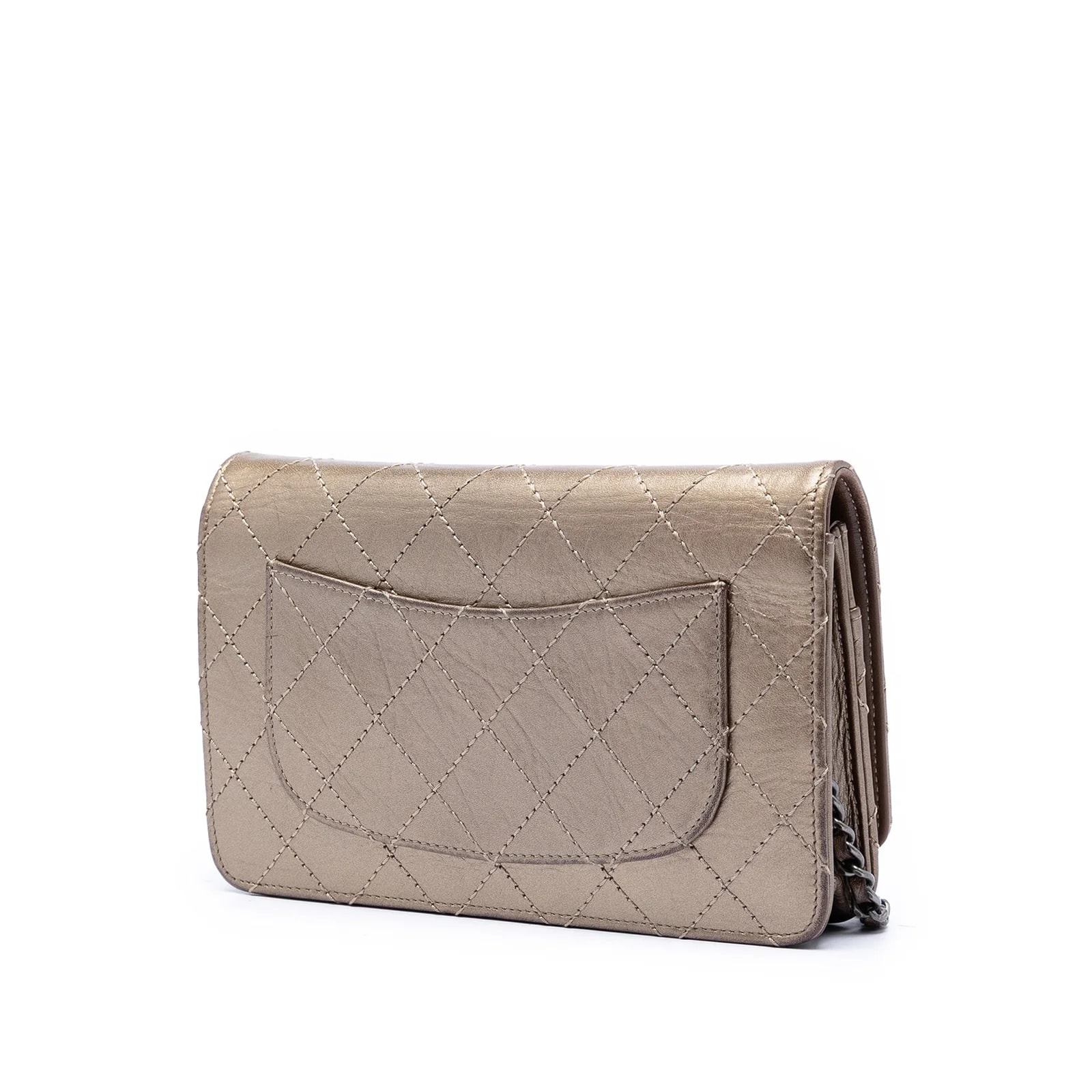 Metallic Aged Reissue 2.55 Wallet on Chain 2