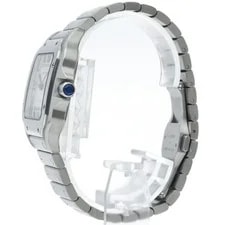 Cartier Santos de MM WSSA0029 Stainless Steel mensWatch White 3