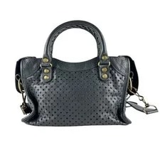 Balenciaga — Balenciaga Classic Mini City Dark w/ Strap — Handbag — resale