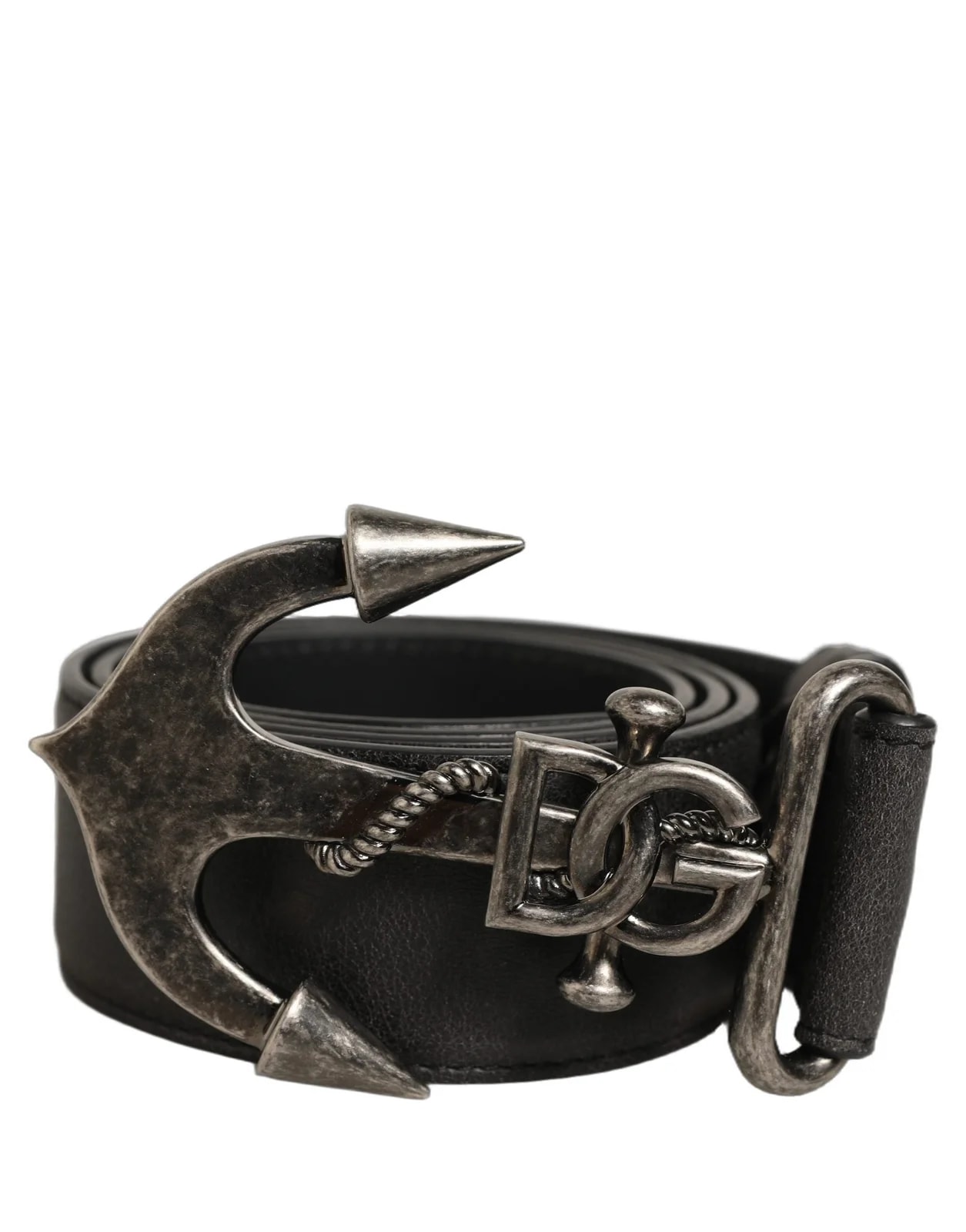 Dolce & Gabbana — Dolce & Gabbana Anchor Logo Metal Buckle Belt — Accessory — resale