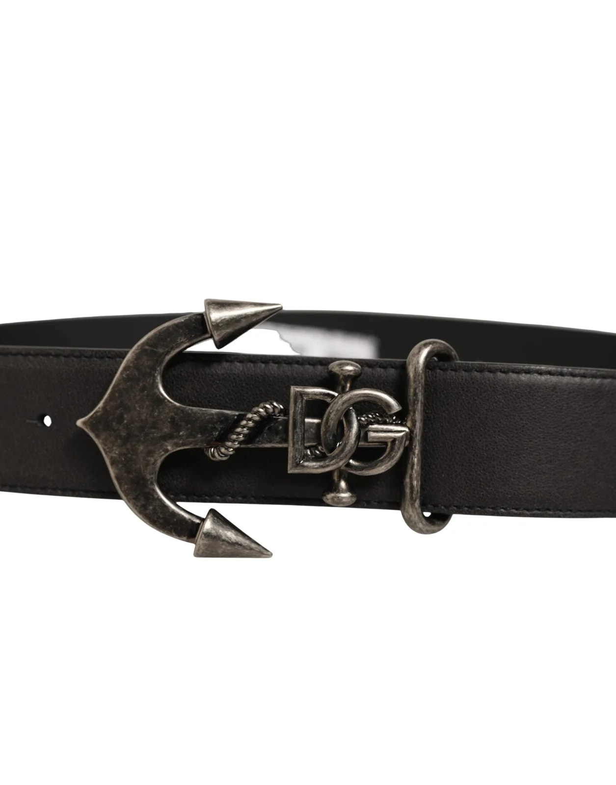 Dolce & Gabbana Anchor Logo Metal Buckle Belt 3