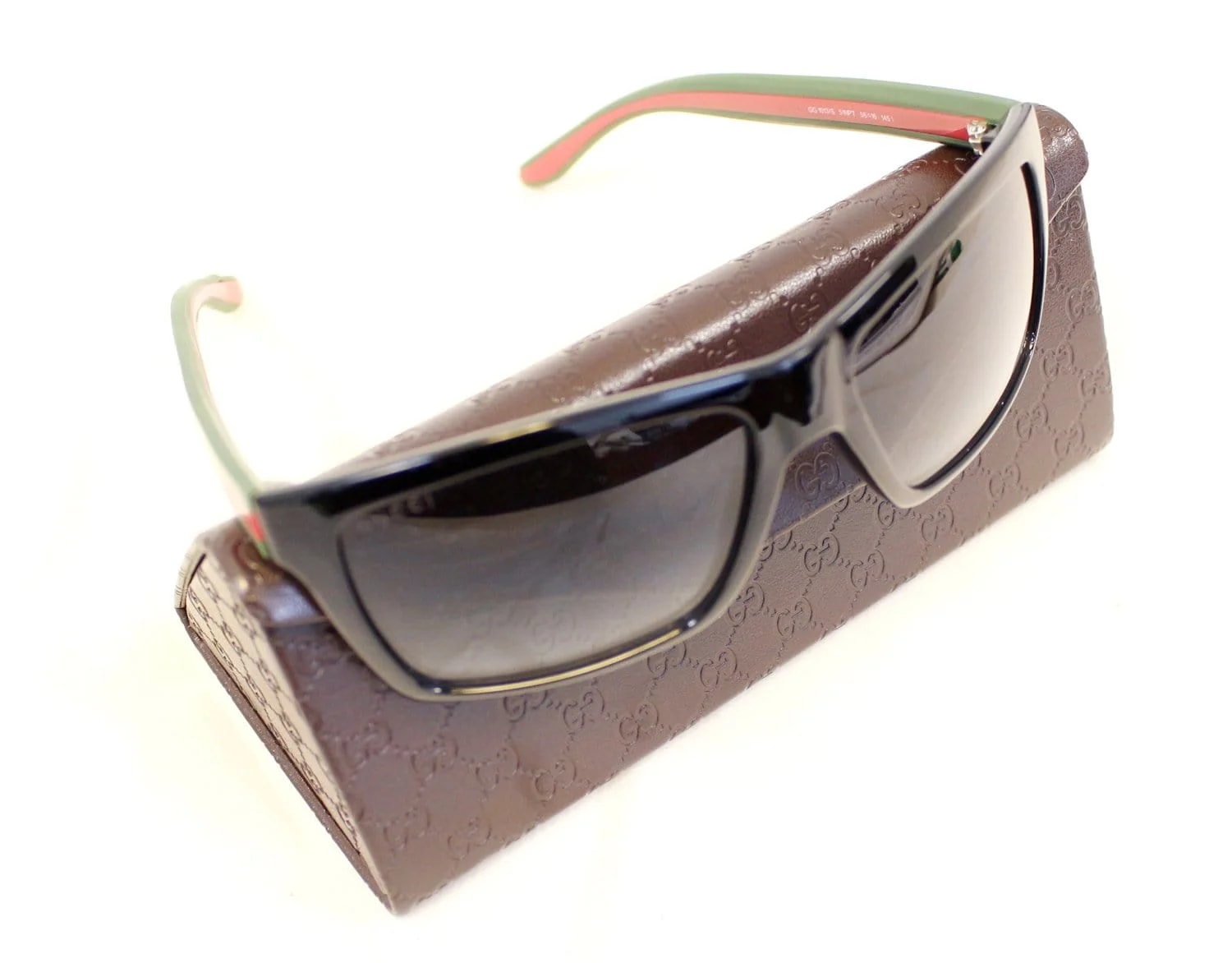 Gucci — Gucci 1013 Shiny Rectangular / Web Logo Sunglasses GG 1013/S — Accessory — resale