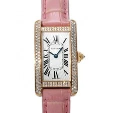 Cartier — Cartier Tank WB704651 ( 2503) 34.5mm Pink Gold / 54079 Silver #WW3531 — Watch — resale
