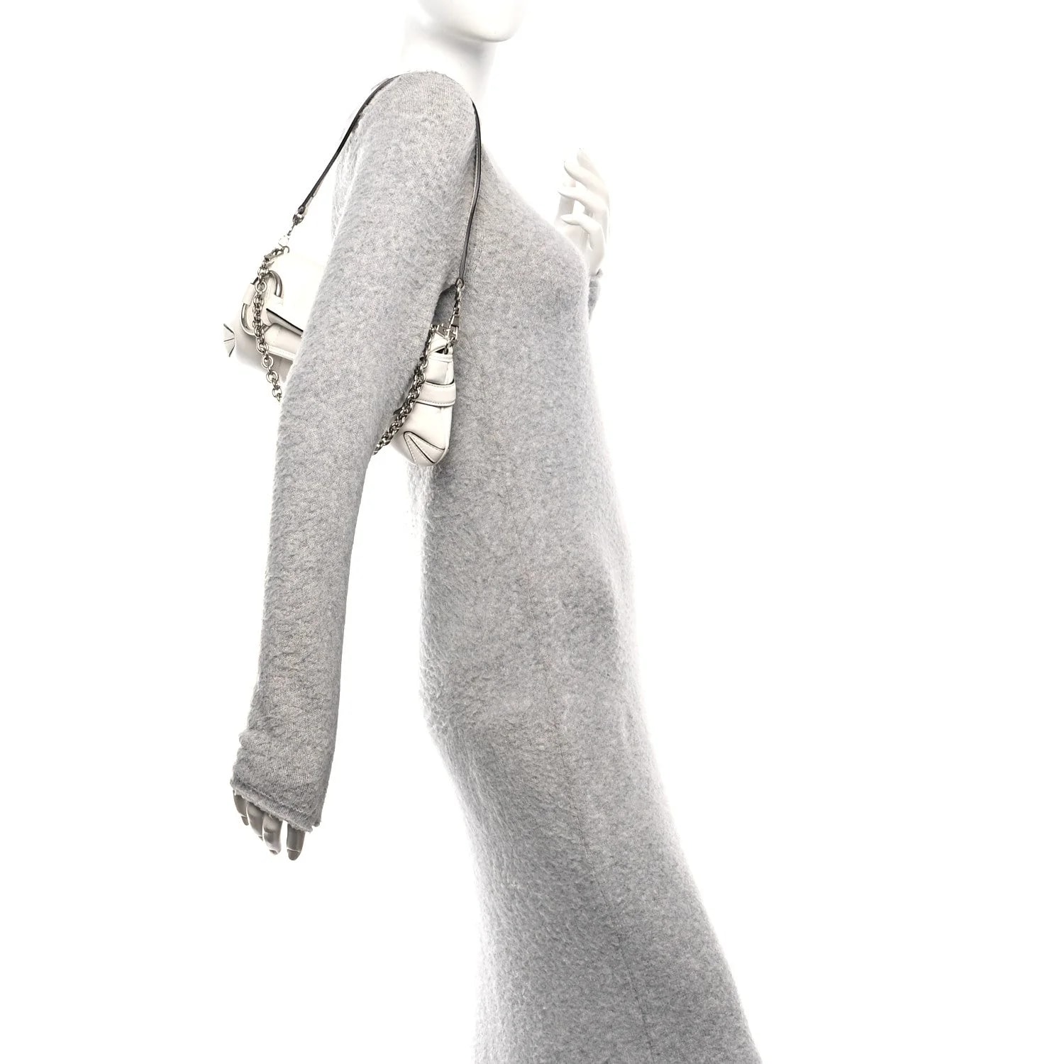 Vertical Matelasse Medium Maxi Horsebit Chain Mystic 2