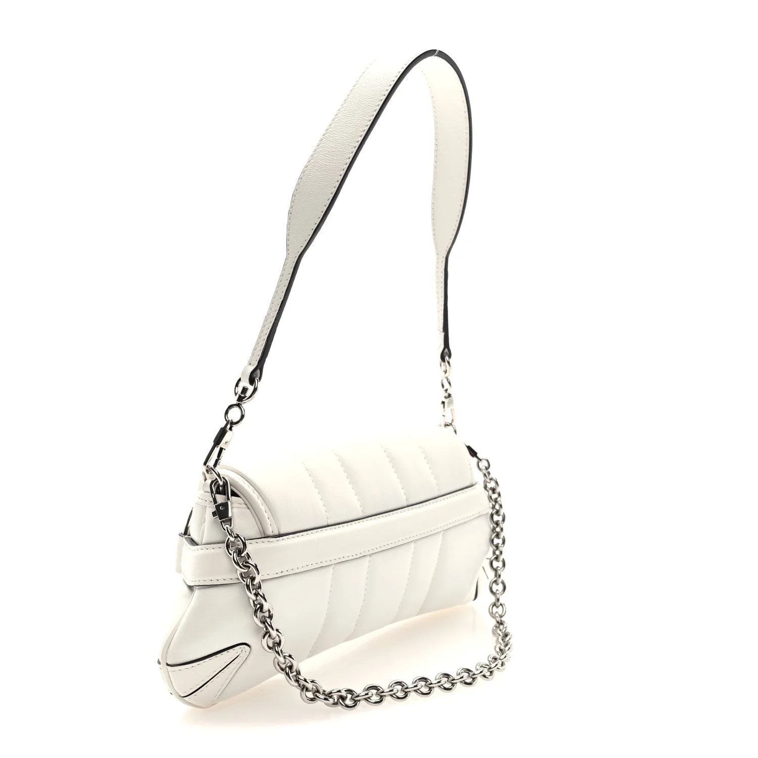 Vertical Matelasse Medium Maxi Horsebit Chain Mystic 3