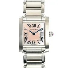 Cartier — B Cartier Tank Française SM W51028Q3 Pink Shell — Watch — resale
