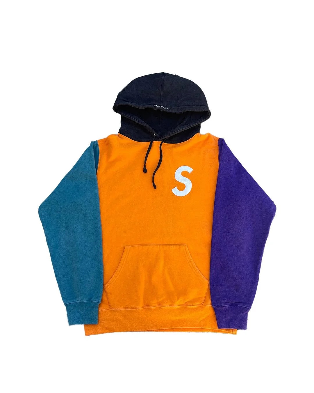 Supreme — Supreme S Logo Colorblocked Hoodie — streetwear — resale