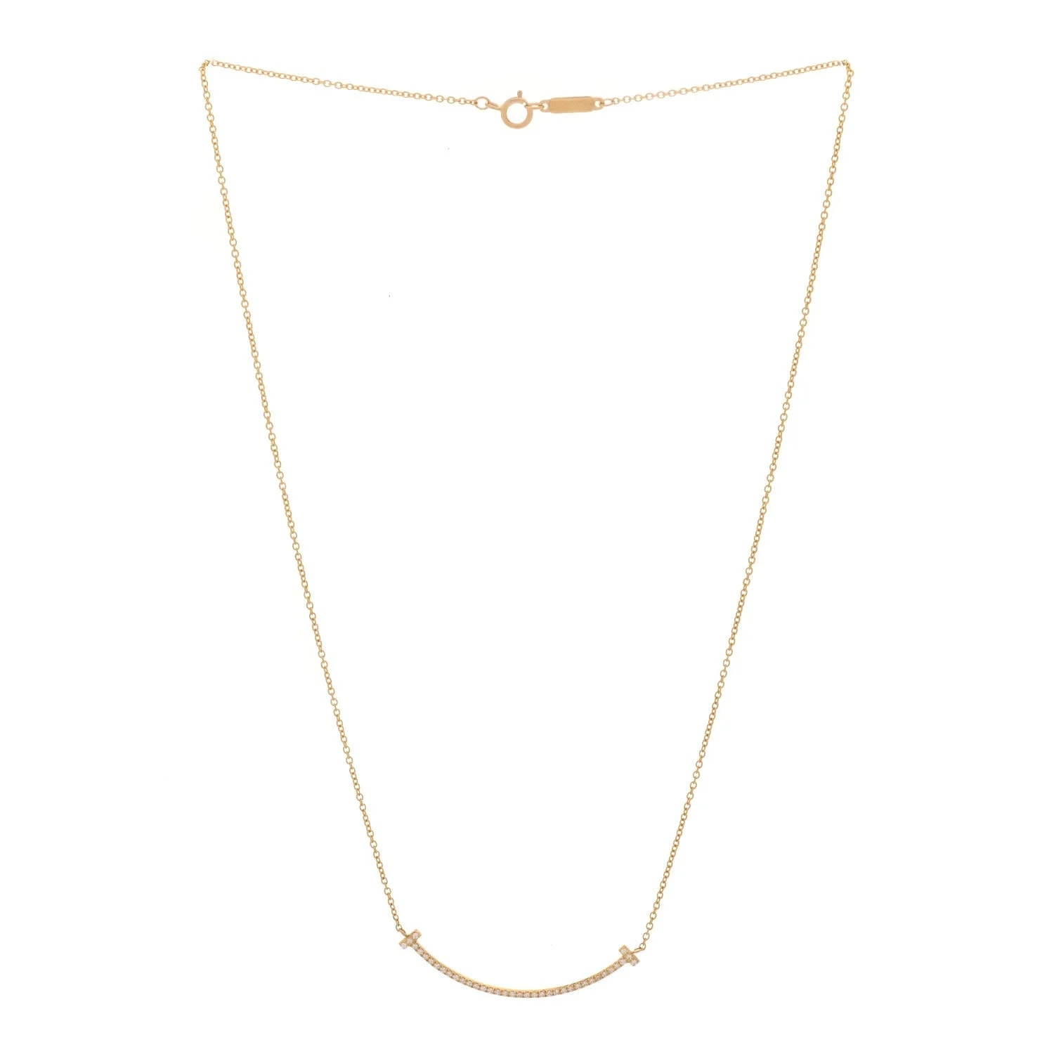 18K Yellow Gold Small T Smile 3