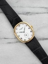 1980s Patek Philippe Ellipse 18K YG 3948 Manual White 29mm 2