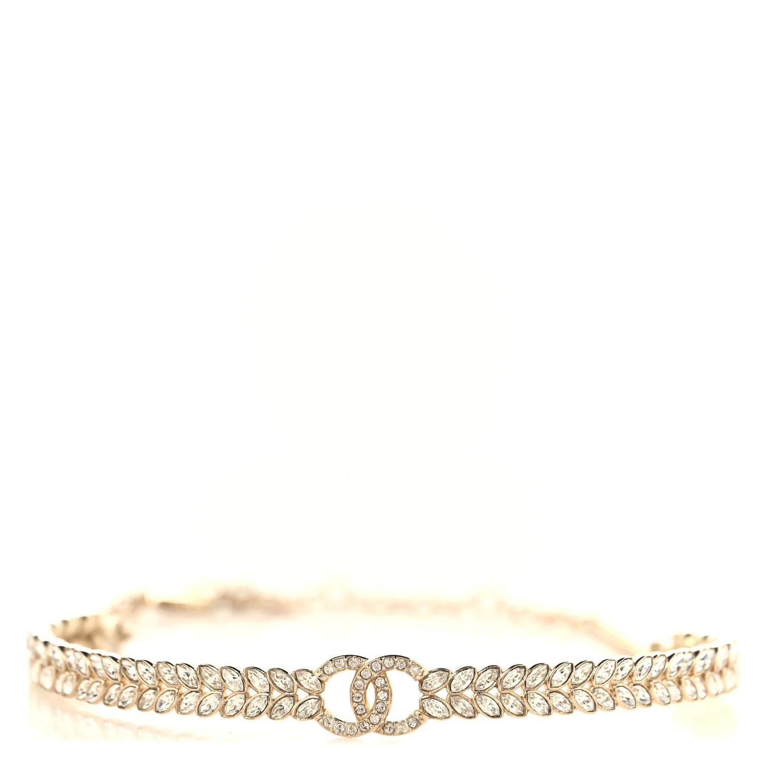 Chanel — Sparkling Wheat CC Choker — Jewelry — resale