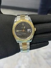 Rolex Datejust II Black Roman Dial on Oyster 116333 With Box 2