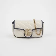 Gucci 476433 GG Marmont Super Mini Chain Crossbody 140540760 2