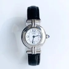 Cartier Mast Corisée Arabic Dial Silver Watches 2