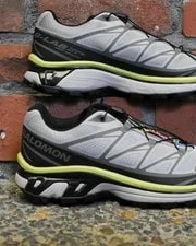 Salomon XT-6 Trail Running Shoes 8 US Alloy/ /Dark Citron New Box 2