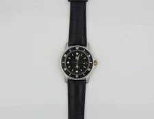 Tag Heuer — TAG Heuer 925.206 1500 Professional Jumbo Quartz Black Leather Gold — Watch — resale