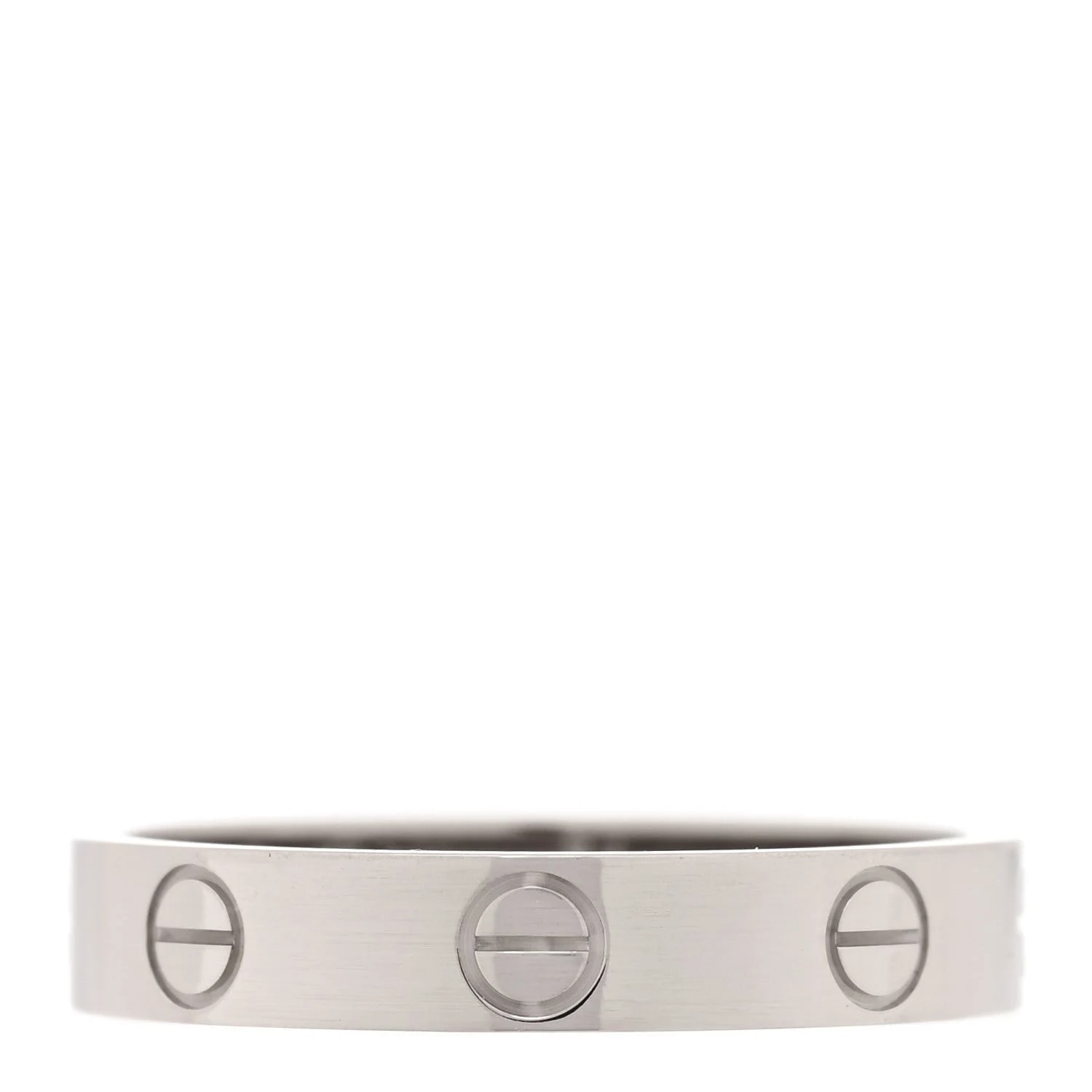 Cartier — 18K White Gold 3.5mm Love Wedding Band 54 7 — Jewelry — resale