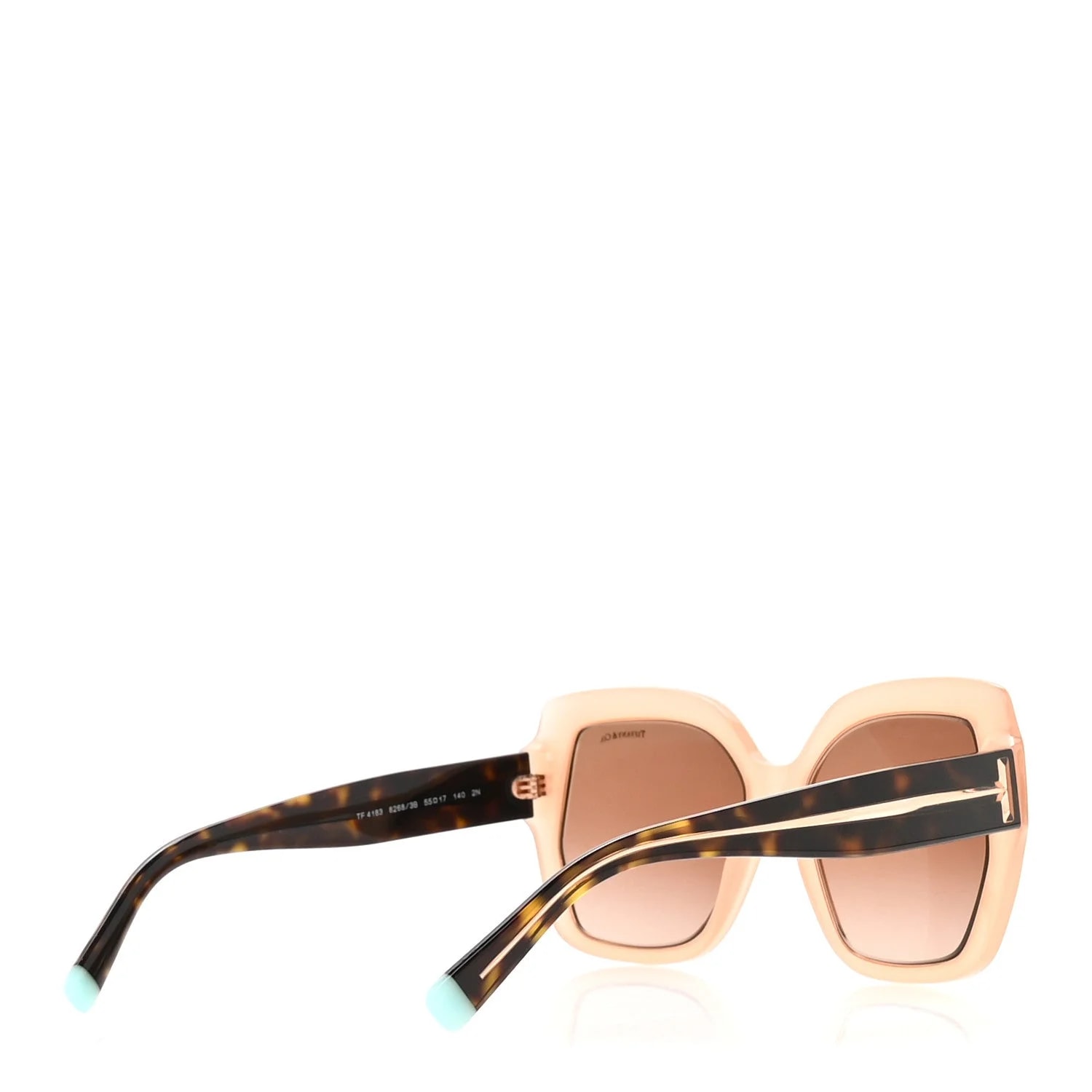 Acetate Metal Cat Eye Sunglasses TF4183 Nude 4