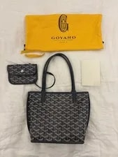Goyard — Goyard Anjou Reversible Dark W/ New Condition Dust — Handbag — resale
