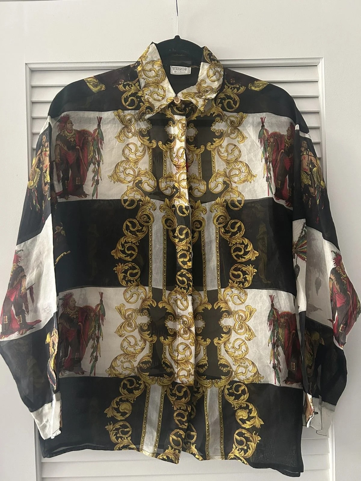 Gianni Versace — 1980s Gianni Versace Sheet Shirt — streetwear — resale