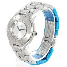 Cartier 1340 Must 21 Quartz Silver Dial Stainless Steel 2