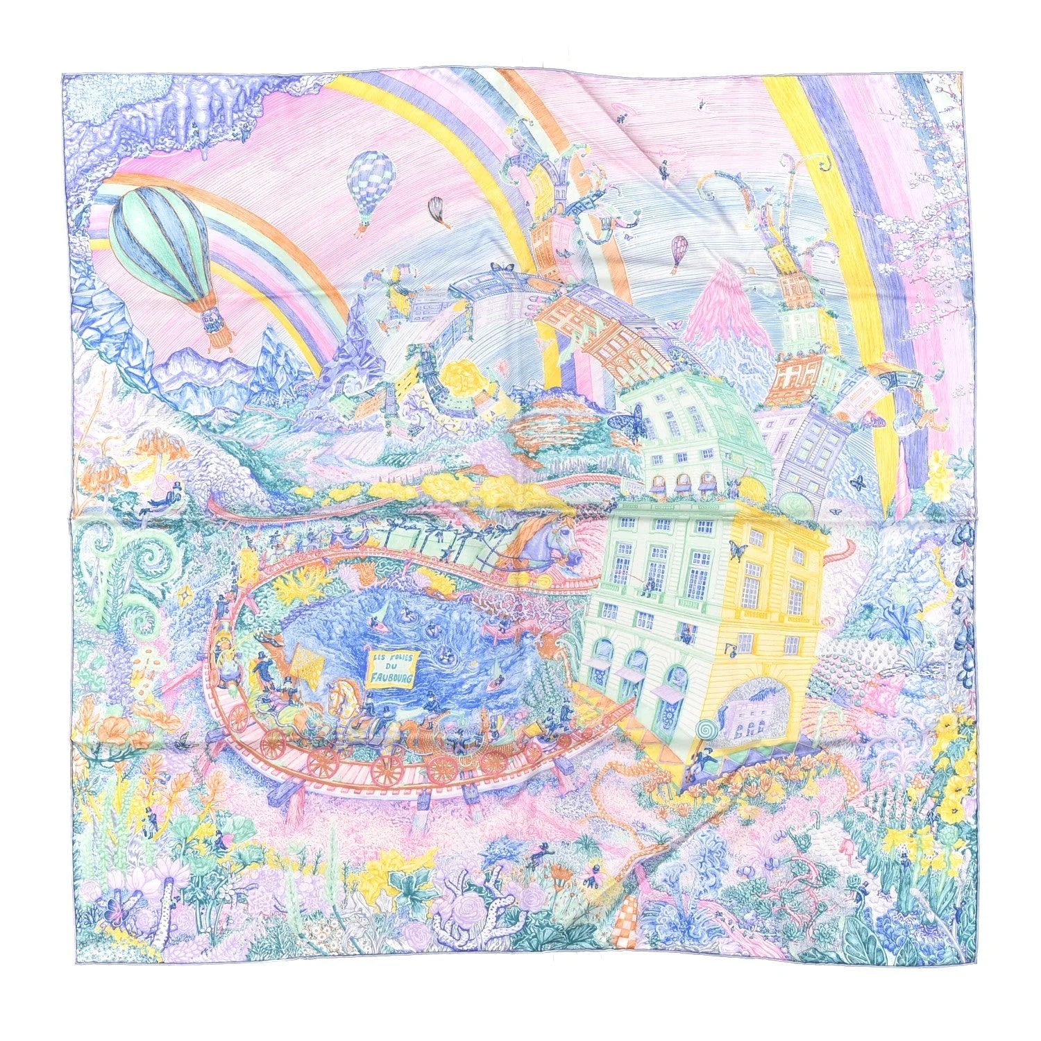 Hermès — Faubourg Tropical Scarf 90 Jean — Accessory — resale