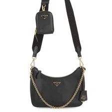 Prada — Prada Re-Edition 2005 2WAYChainShoulder LeatherLeather 1BH204 — Handbag — resale