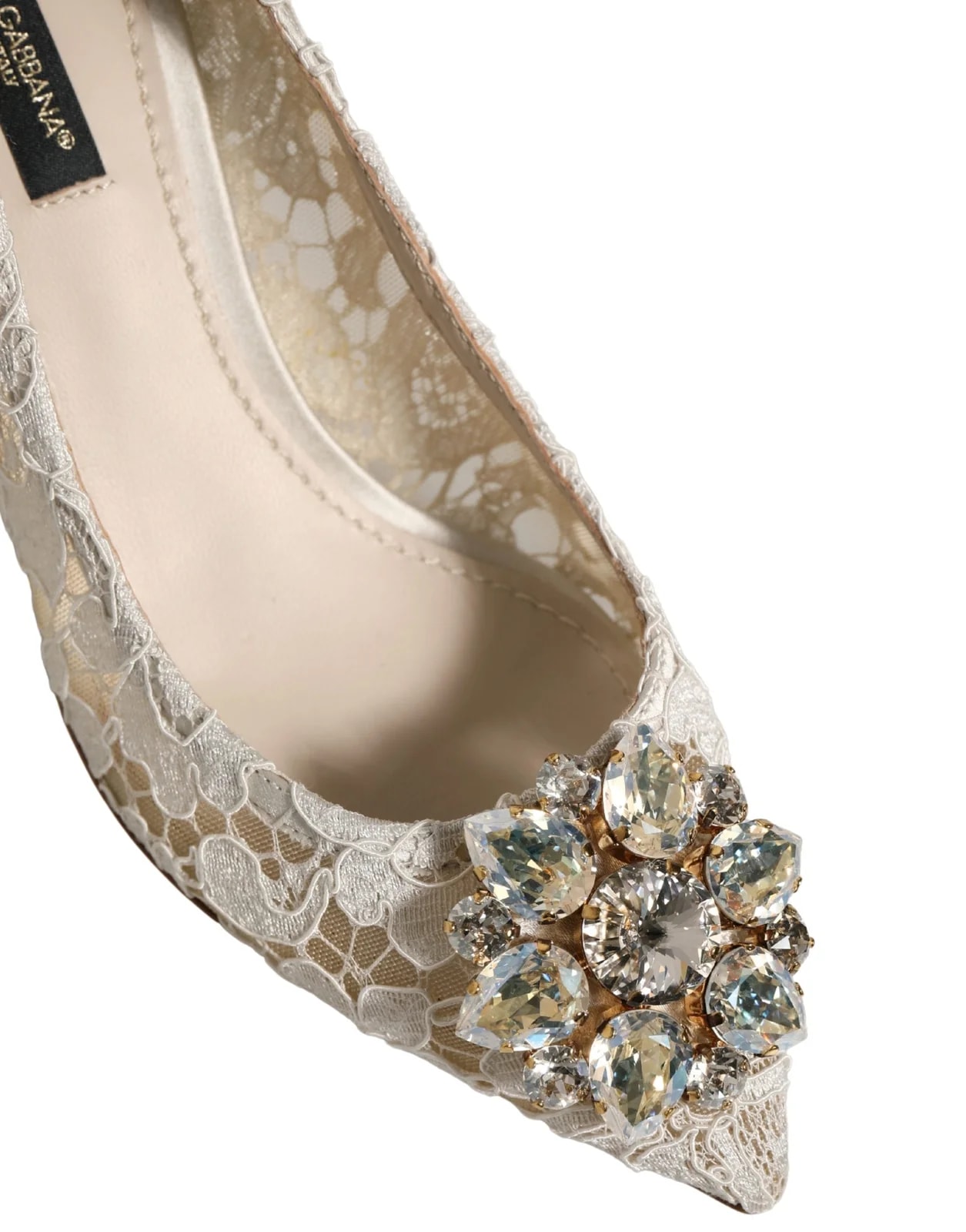 Dolce & Gabbana — Dolce & Gabbana Taormina Lace Espadrille — Designer Shoe — resale