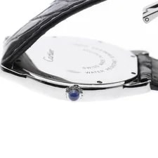 Cartier Ronde Solo LM W6700255 36mm SS/Leather Silver #C16780 3
