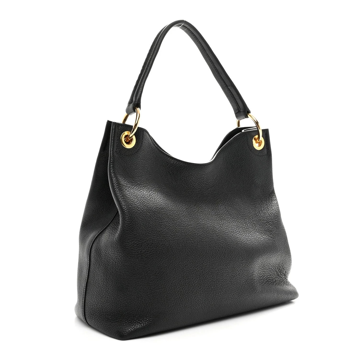 Vitello Phenix Embossed Logo Hobo 3