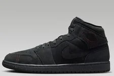 Air Jordan 1 Mid SE Craft "Monochrome " FD8634-001 Size 8 NEW 3