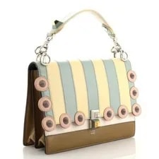 100% Authentic Fendi Eyelet KAN I Medium Retail $3250 2
