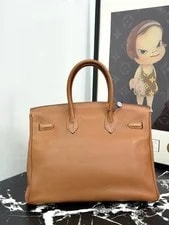 Hermes Birkin 35 Large 37 Palladium HW PHW Square I Auth 2