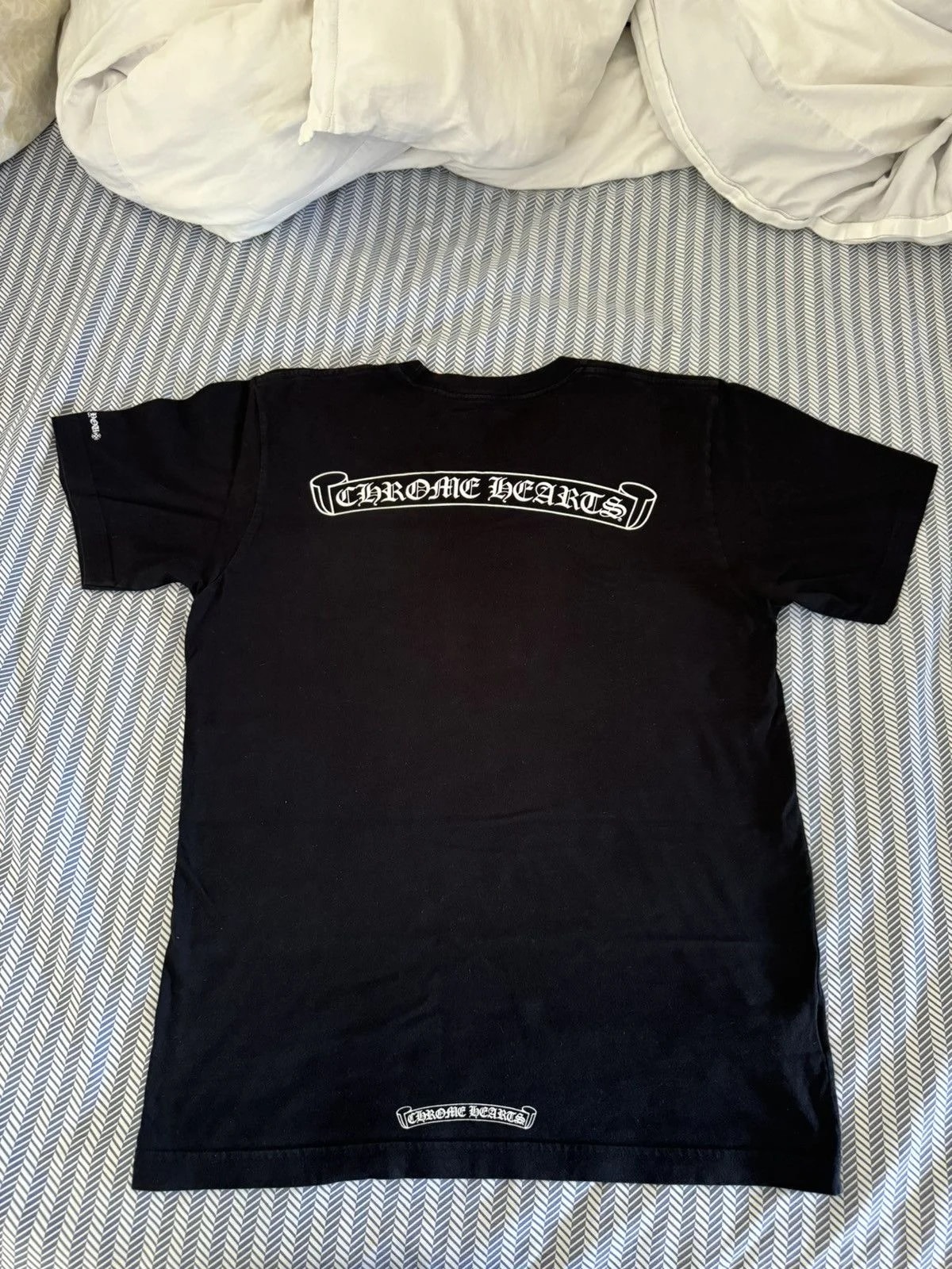 Chrome Hearts — Hearts Scroll Banner Fuck You T-shirt — streetwear — resale