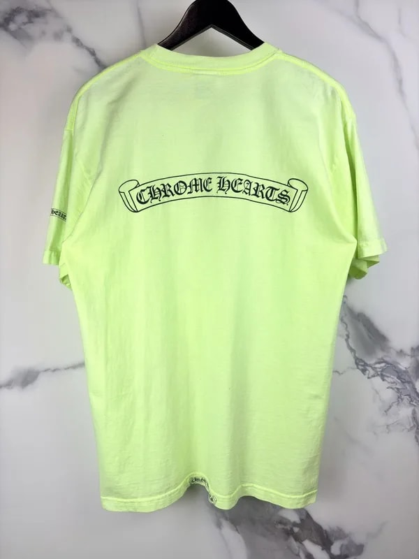 Chrome Hearts — Hearts Scroll Logo Pocket Tshirt — streetwear — resale