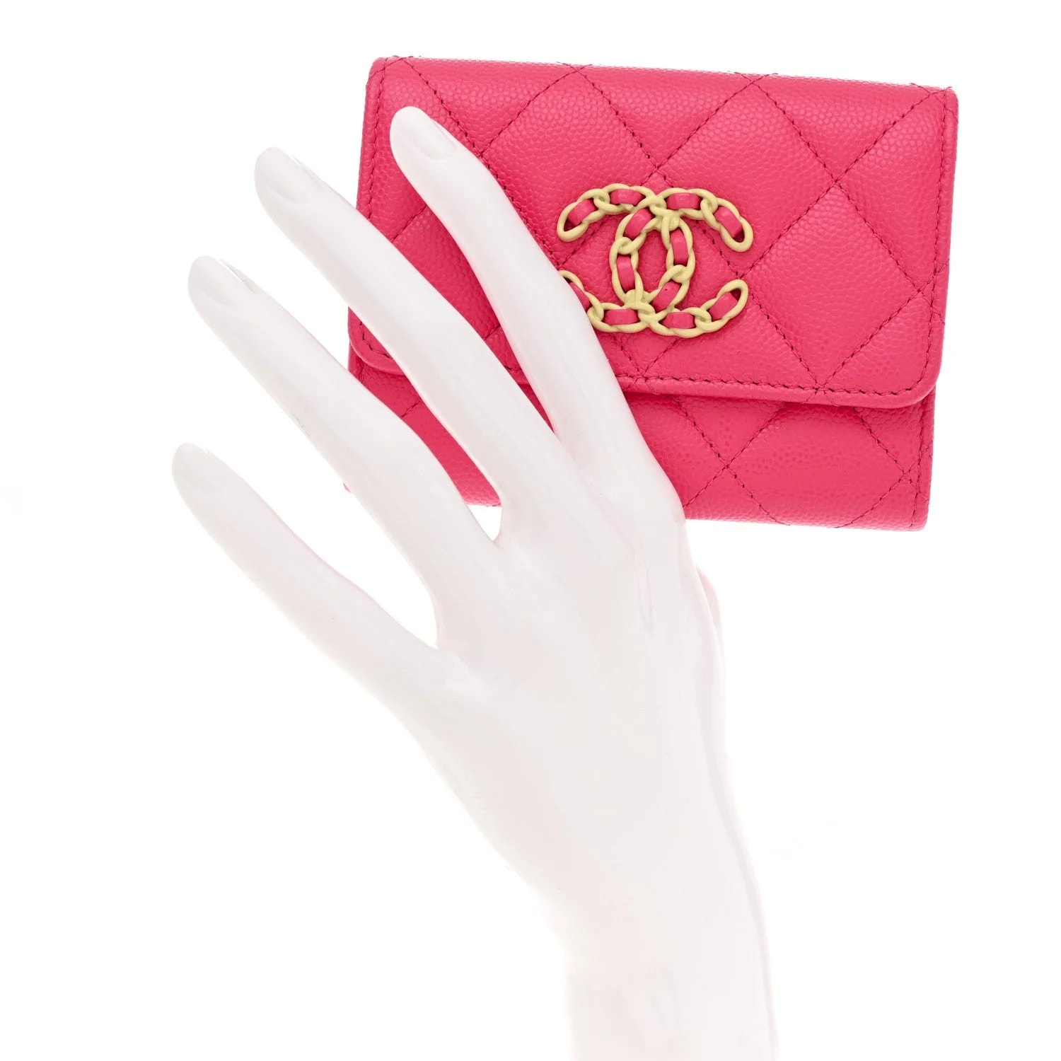 Chanel 19 Flap Card Holder Wallet Dark 2