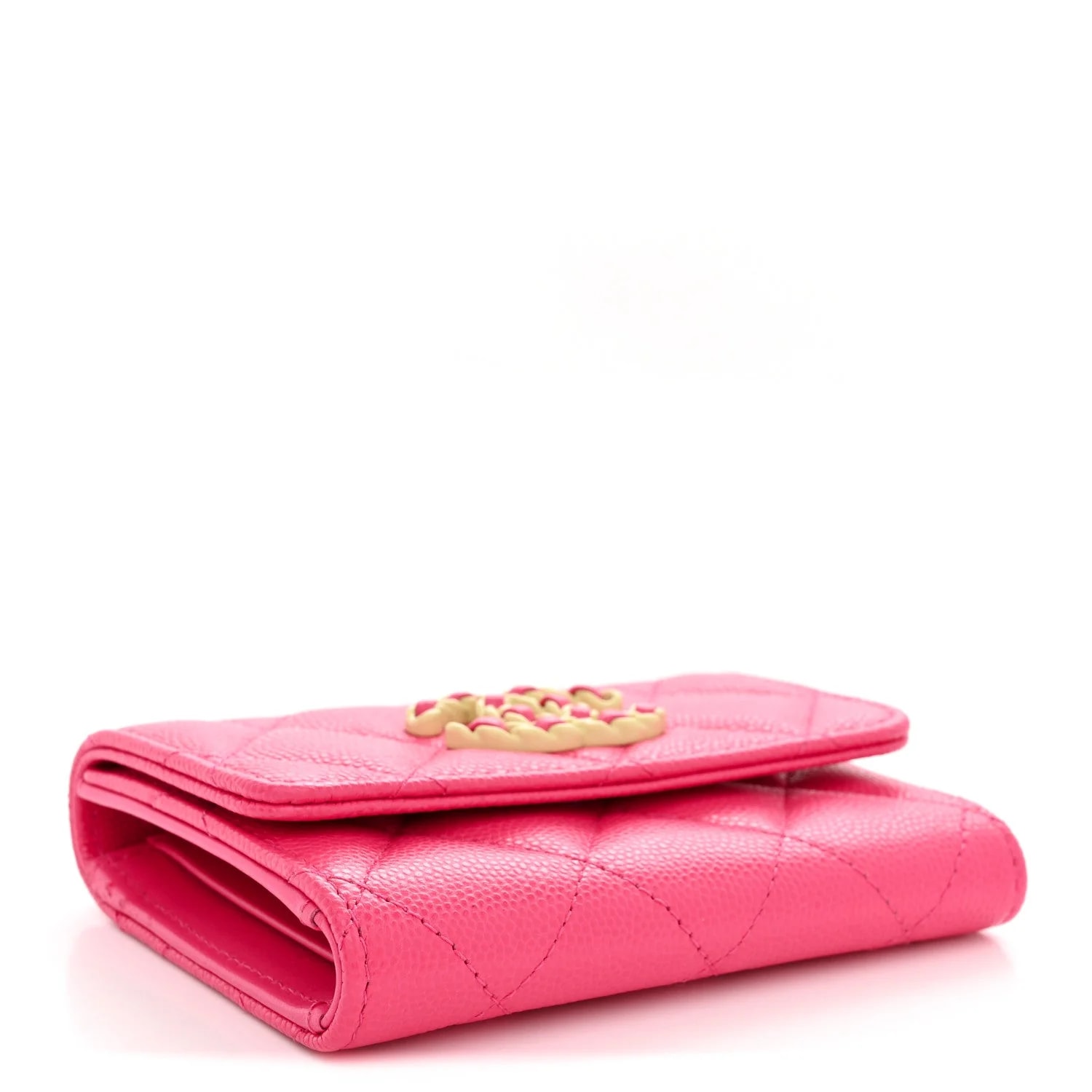 Chanel 19 Flap Card Holder Wallet Dark 4