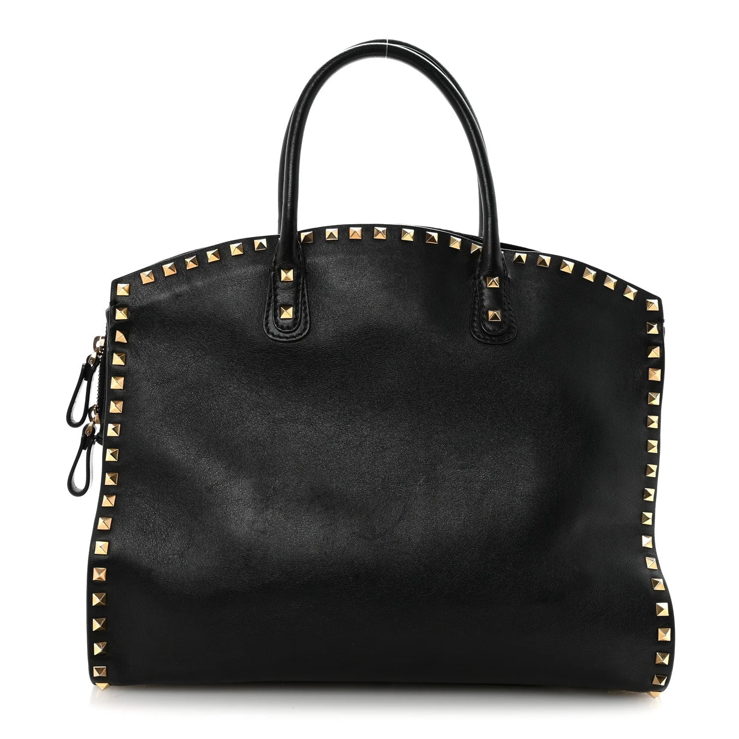 Valentino Garavani — Vitello Rockstud Dome Shopper — Handbag — resale