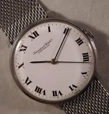 IWC Schaffhausen Ref. 1410 Swiss Manual Wind White Roman Dial ....33mm 2