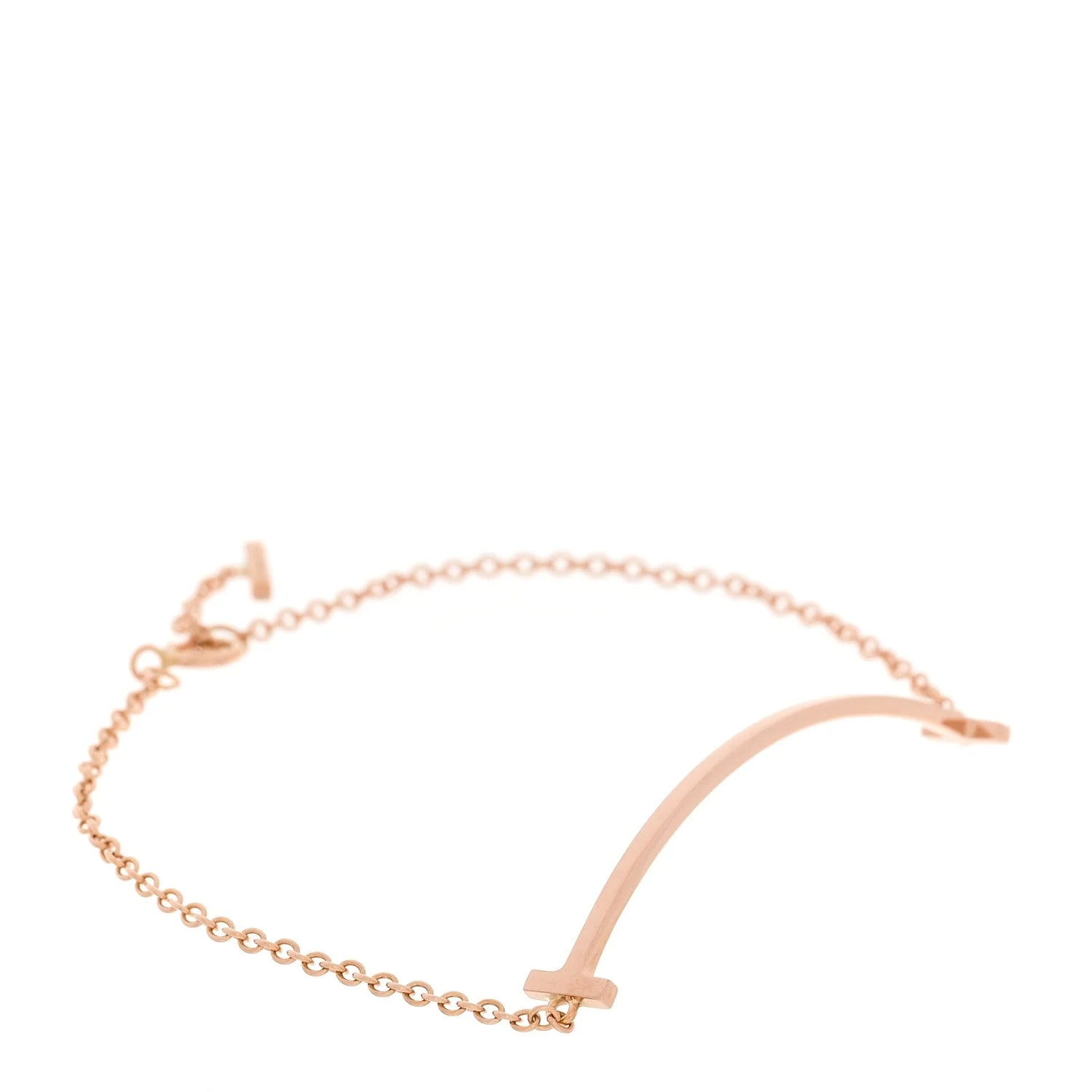 Tiffany & Co. — 18K Rose Gold Small T Smile — Jewelry — resale