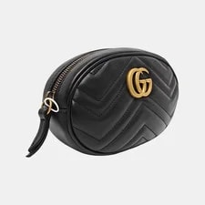 Gucci Quilted GG Marmont Matelassé Belt 38/95 - Excellent #13X33YY 4