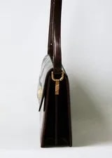 Balenciaga Old Burgandy Embossed Crossbody 4