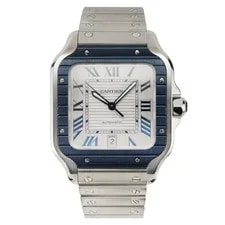 Cartier — Cartier Santos 39.8mm WSSA0047 With Circa 2022 in Excellent Condition — Watch — resale