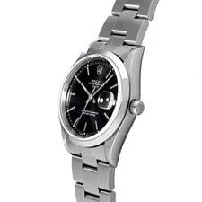 Rolex Oyster Perpetual Date 15200 34mm Stainless Steel Black #WW2014 2