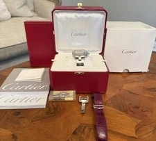 Cartier Roadster XL W62019X6 Chrono With Cert! Plus Extra Band / Buckle 2
