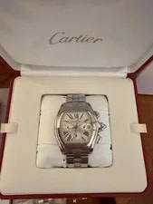 Cartier Roadster XL W62019X6 Chrono With Cert! Plus Extra Band / Buckle 3