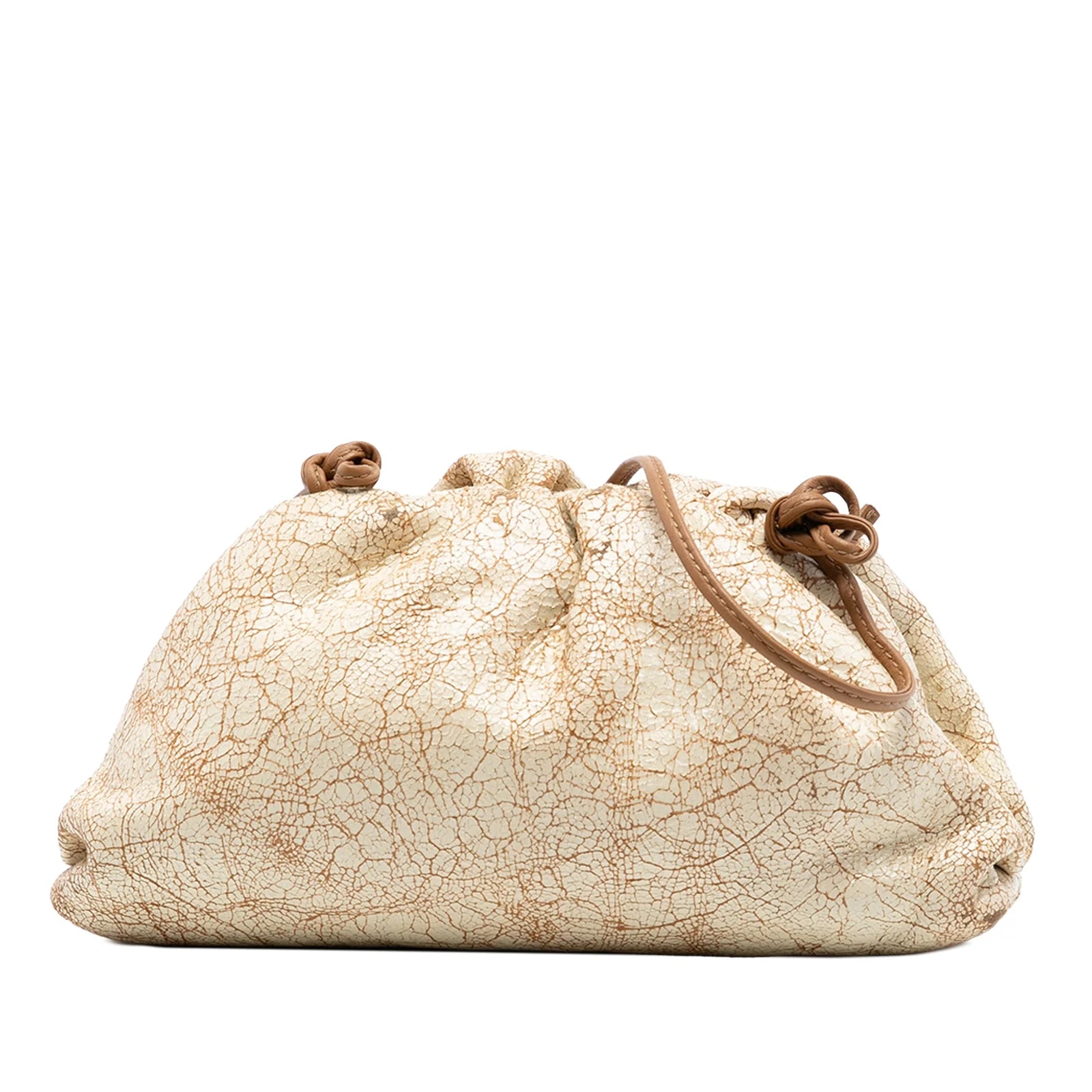 Bottega Veneta — Crackled the Mini Pouch Crossbody — Handbag — resale