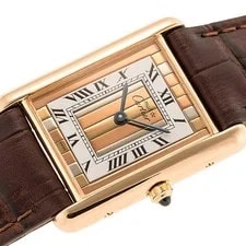 Cartier Must Tank Vermeille LM 83919223 SV925 30mm Quartz 1922 #KMW3055 2
